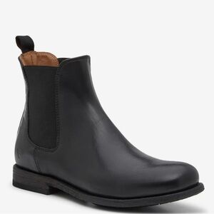 Frye Black Leather Ankle Boots